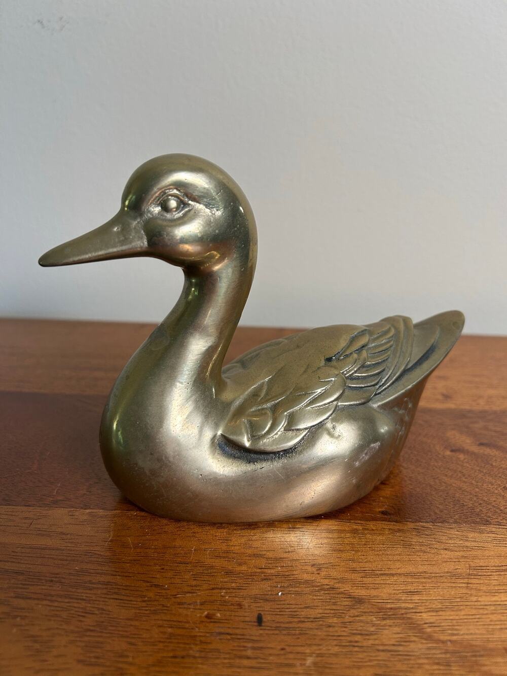Vintage, MCM  Brass Duck Figurine